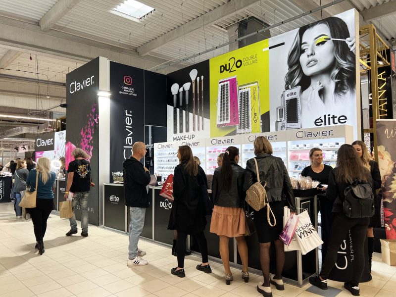 clavier stoisko targowe beauty forum wystawiennicze