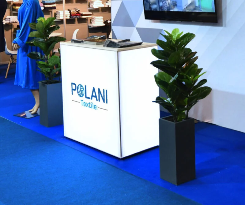 artificial flower in a pot