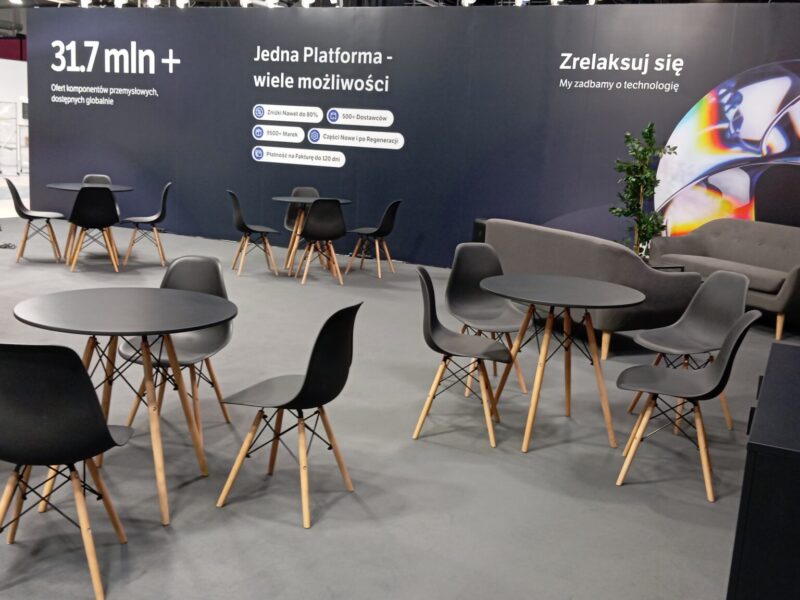 black table rent rental warsaw poland germany