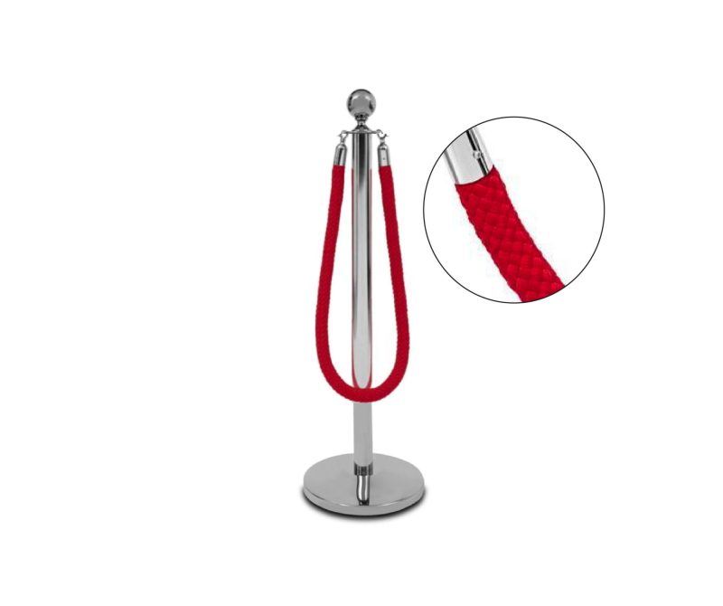 czerwony kordon pleciony