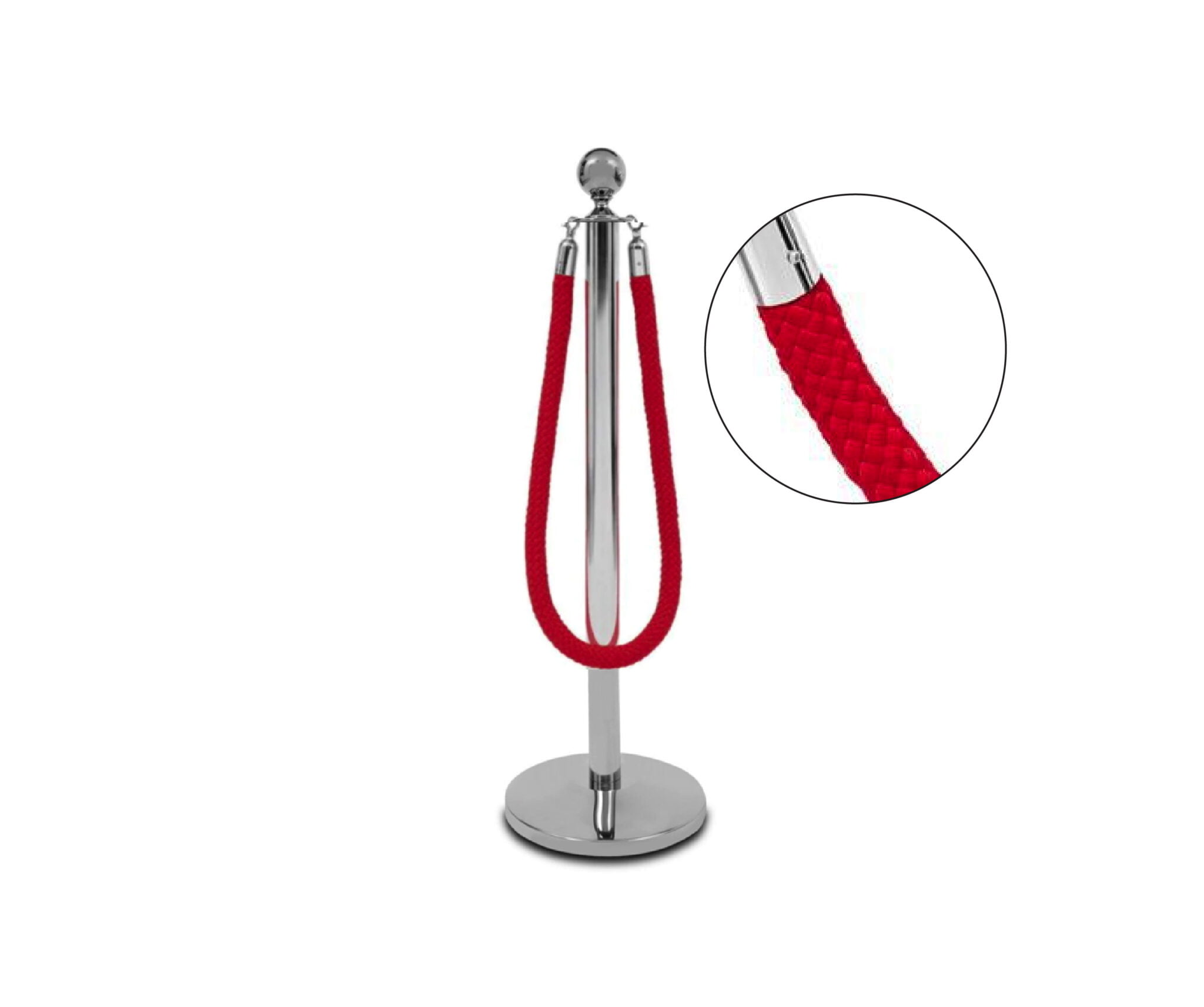 czerwony kordon pleciony