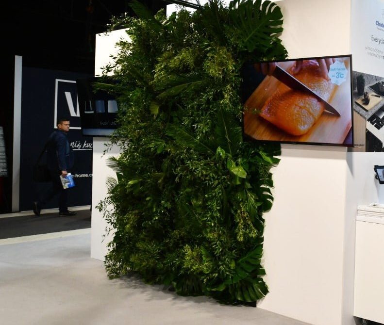 kwiaty ściany zielone