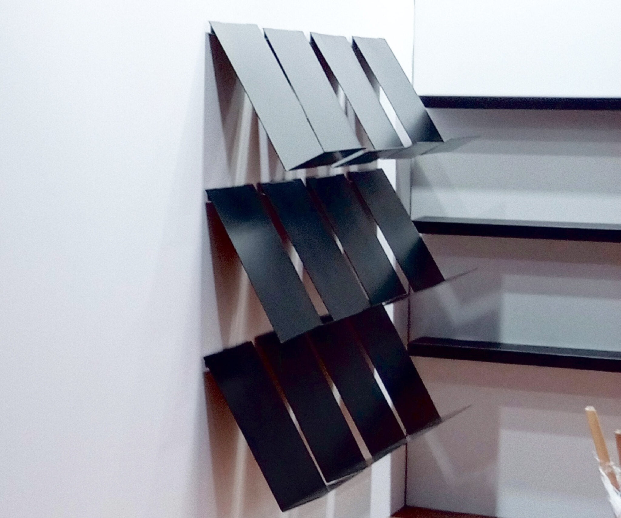metal shelves