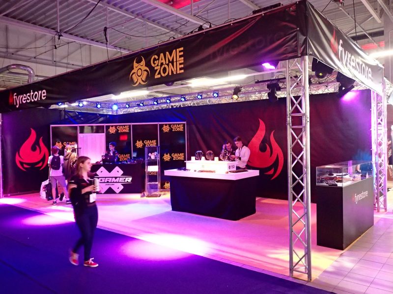 targi fyrestore poznań game arena iem katowice comic con warszawa targi gaming gier stoiska budowa targi