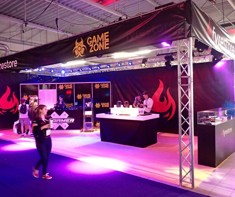 targi fyrestore poznań game arena iem katowice comic con warszawa targi gaming gier stoiska budowa targi