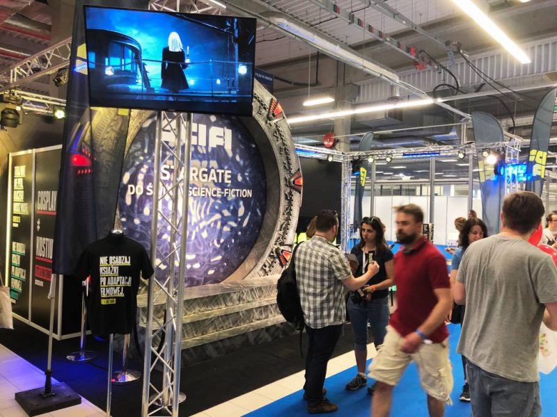 kratownica baner stoiska targowe dla branży gamingowej game targi gier