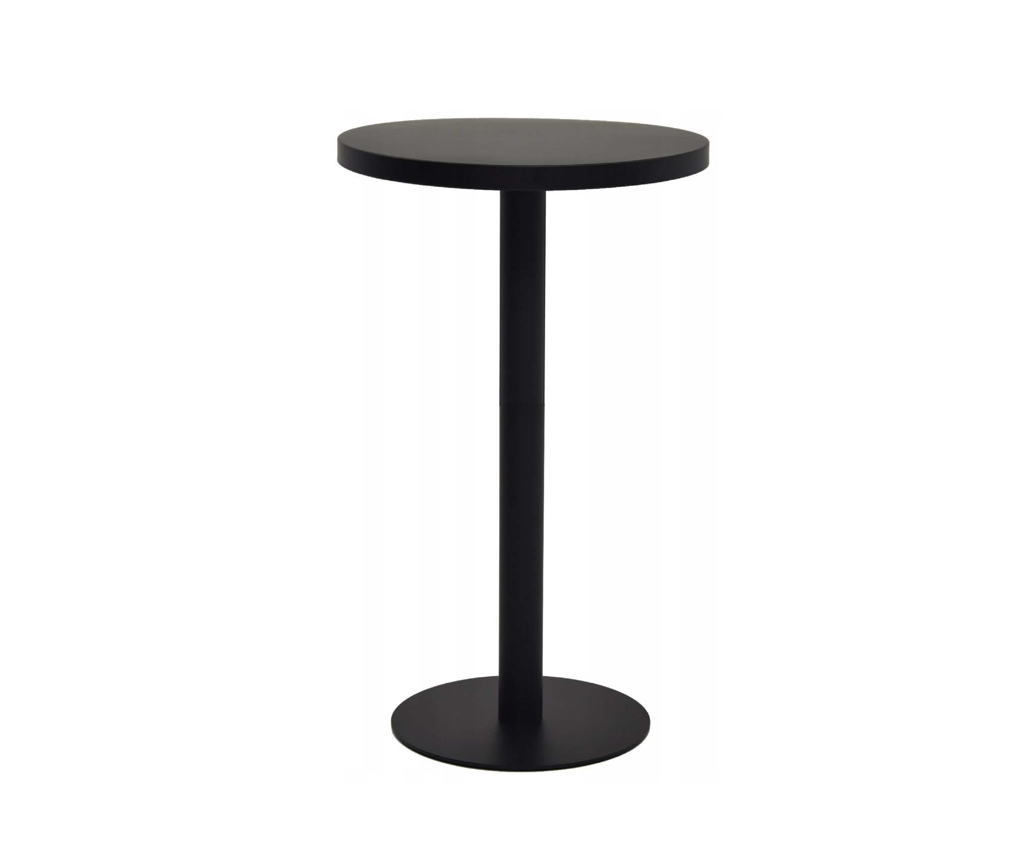 stolik koktajlowy okrągły czarny