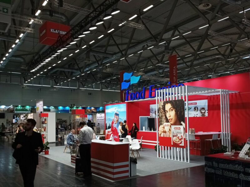 Modułowe stoisko Food Empire na targach Anuga 2024, zaprojektowane przez naszą firmę.