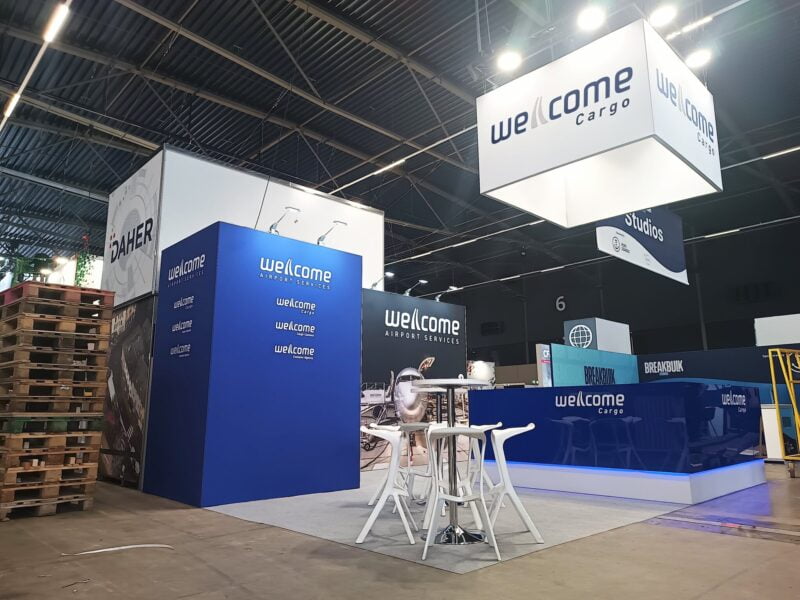 Stoisko targowe firmy Welcome na targach Breakbulk Europe 2024 w Rotterdamie, Holandia