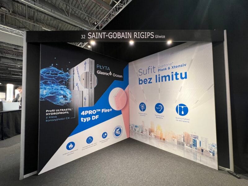 Stoiska targowe Architect@Work zabudowa trójkąta