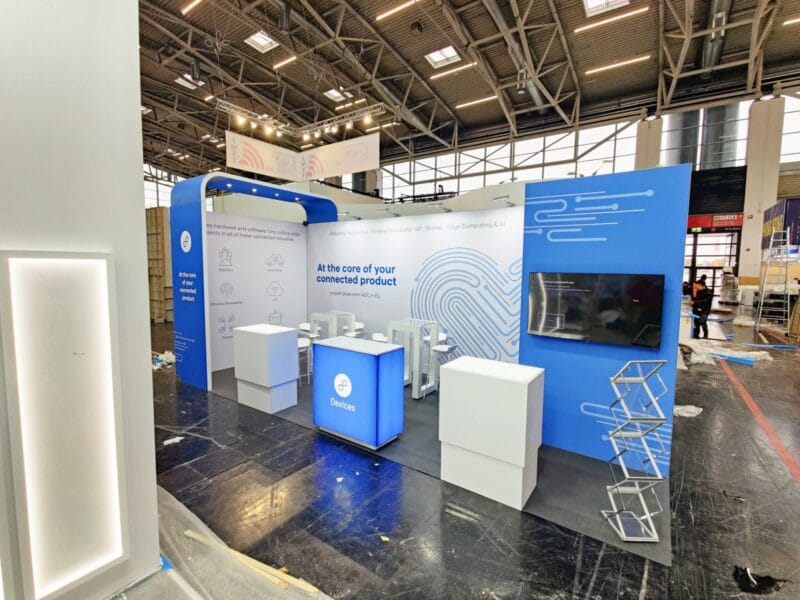 Stoisko targowe Electronica Niemcy – nowoczesny design i profesjonalna realizacja.