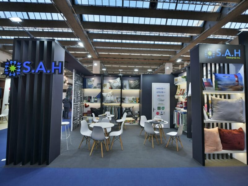 Targi Heimtextil Frankfurt – budowa stoiska targowego przez polską firmę w Niemczech.