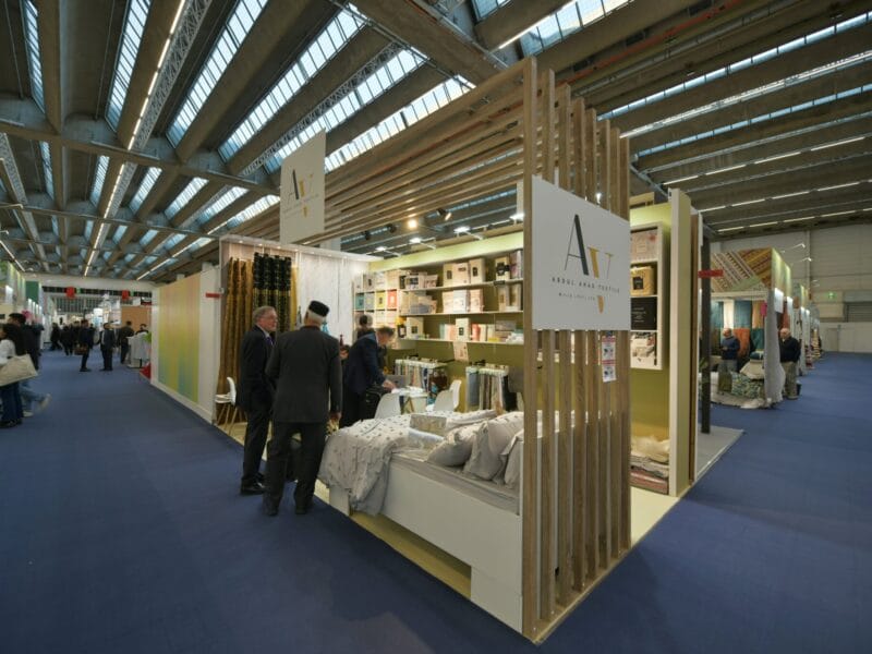 Stoisko targowe na Heimtextil Niemcy – modułowa konstrukcja Stand 360.