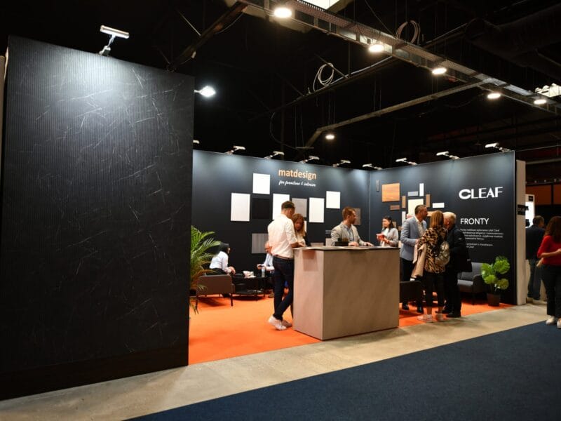 Exhibition stand for interior design brands at Warsaw Home Poland