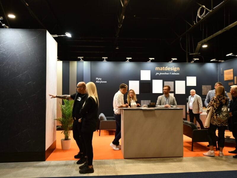 Modular trade show booth for rent at Warsaw Home Warsaw