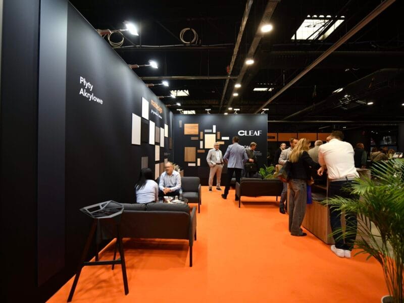 Custom trade show booth design for Warsaw Home Poland