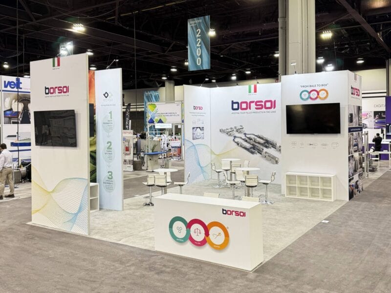 exhibition stand design builder atlanta usa techtextil for borsoi