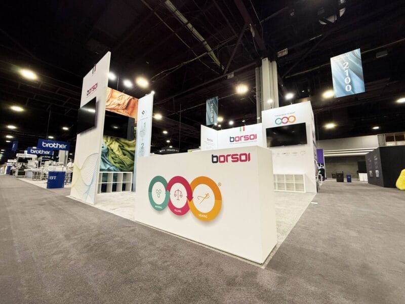 turnkey booth rental USA techtextil borsoi polish constractor