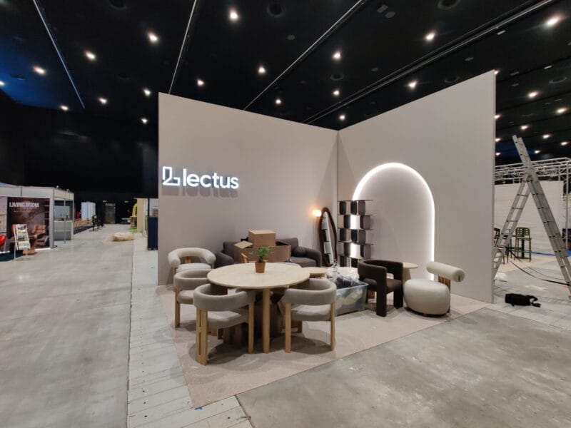 lectus 4dd design booth stand fair katowice poland