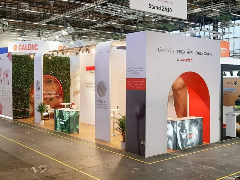 Stoisko targowe Sweetch Amsterdam In-Cosmetics 2025