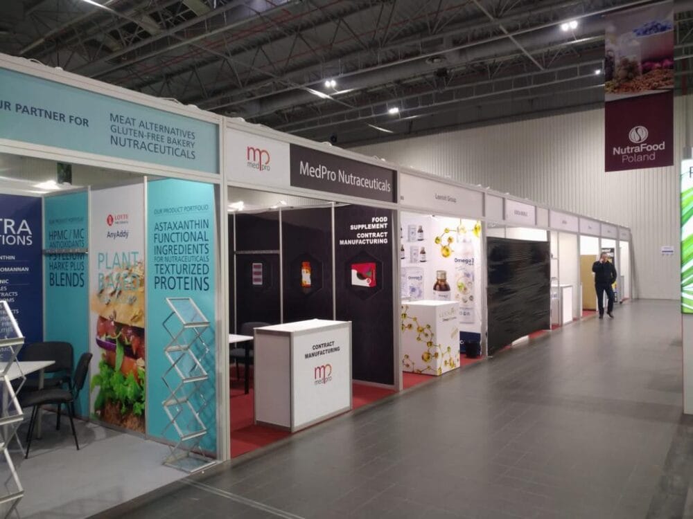 Octanorm booth setup for industry events Octanorm modular booth for exhibition