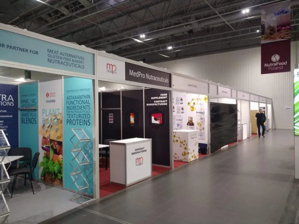 Octanorm modular booth for exhibition