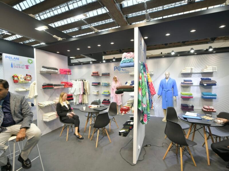 Exhibition stand contractor Frankfurt Germany Heimtextil with client