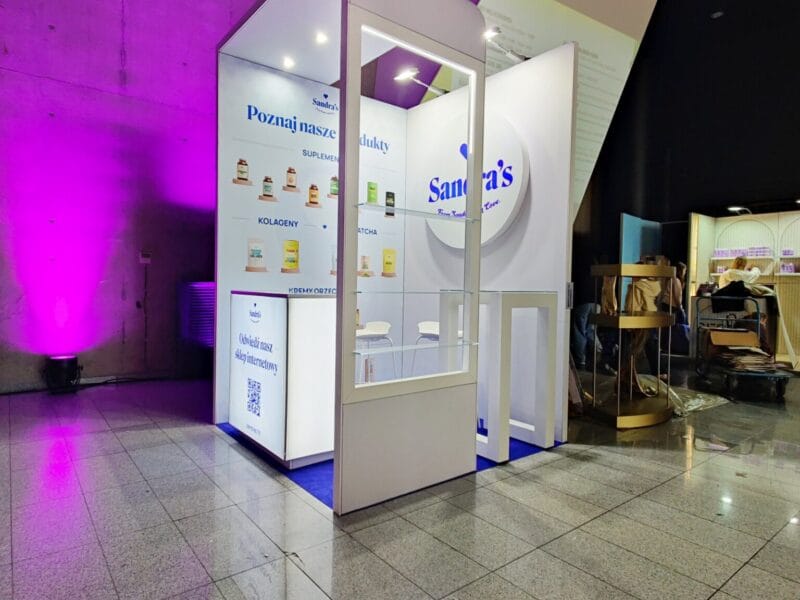 Zabudowa stoiska targowego Polska Łódź See Bloggers Sandra Kubicka Matcha