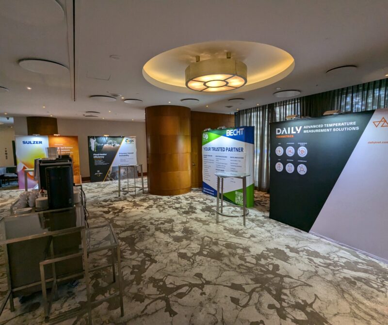 Economic exhibition booth with modern setup