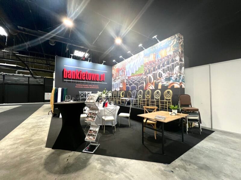 Ścianka GoFRAME z wydrukiem tekstylnym