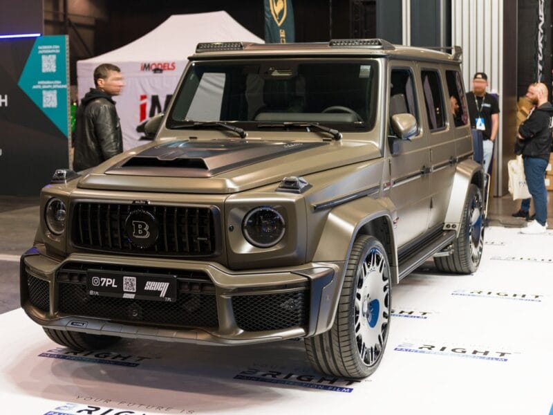 Exhibition stand for Bright at automotive trade fair in Gdansk