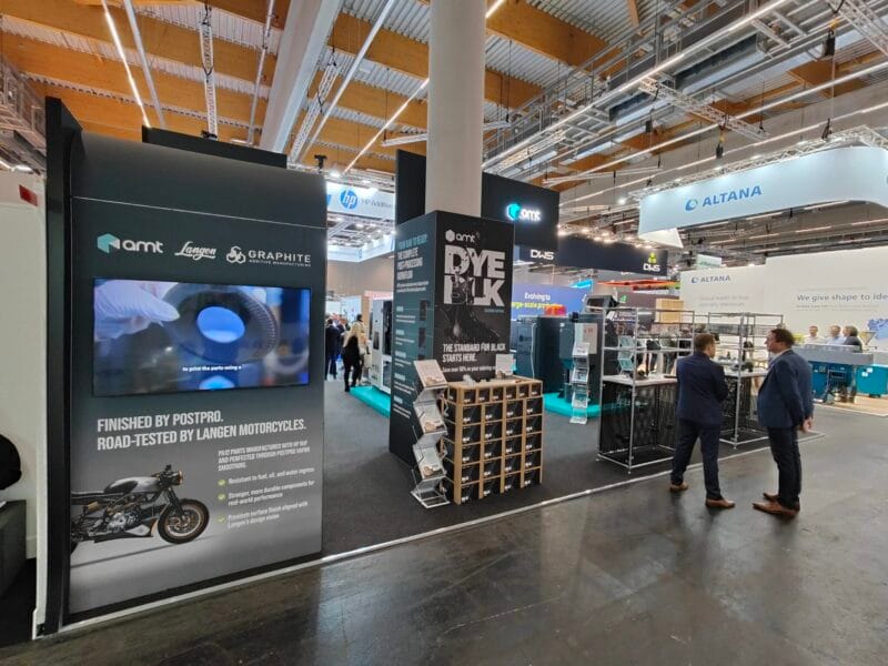 exhibition stand builder Frankfurt Germany – side view of exhibition stand