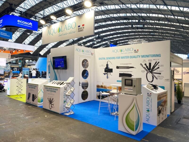 Exhibition stand builder Amsterdam Netherlands – product display AQUATECH
