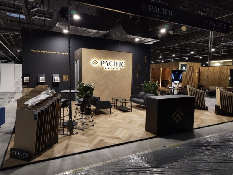 exhibition stand builder Warsaw Poland – booth front